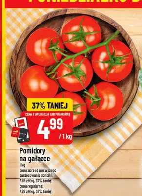 Pomidory na gałązce promocja w POLOmarket