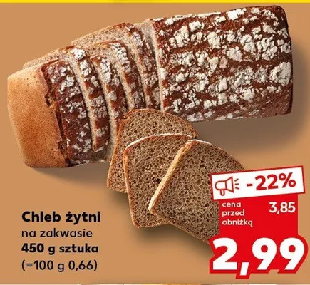 Chleb żytni na zakwasie Kaufland promocja w Kaufland