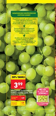 Winogrono bezpestkowe Cotton Candy promocja w Biedronka