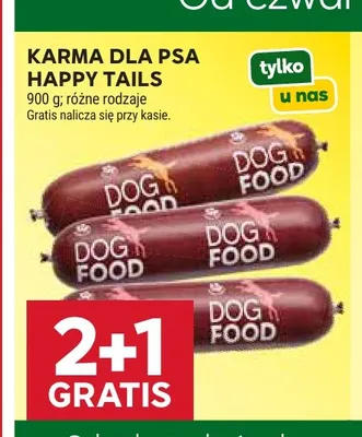 Karma dla psa Happy Tails promocja w Stokrotka