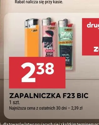 Zapalniczka F23 Bic promocja w Stokrotka