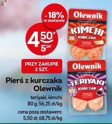 Pierś z kurczaka teriyaki, kimchi promocja w Żabka