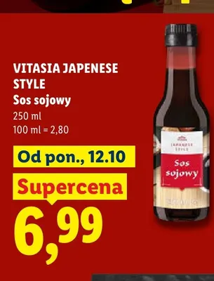 Sos sojowy Japanese Style Vitasia promocja w Lidl