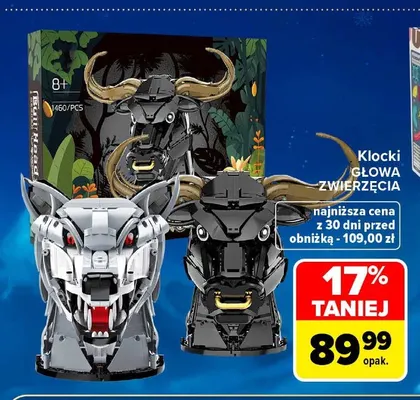 Klocki głowa zwierzęcia promocja w Carrefour Market