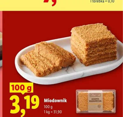 Ciasto Miodownik promocja w Lidl