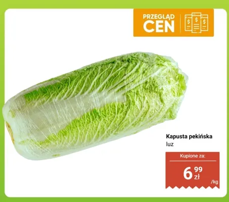 Kapusta pekińska promocja w Dino