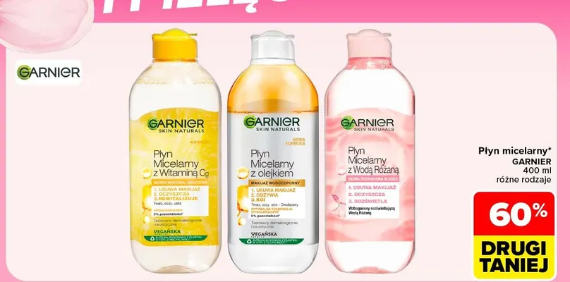 Płyn micelarny z olejkiem Garnier promocja w Carrefour