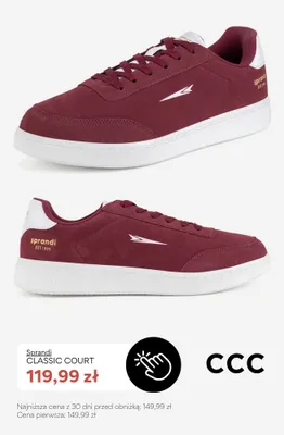 Buty sportowe Sprandi Classic Court promocja w CCC