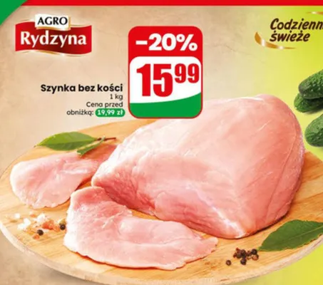 Szynka bez kości Agro Rydzyna promocja w Dino