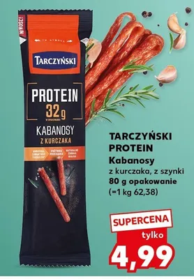 Kabanosy z szynki Protein promocja w Kaufland