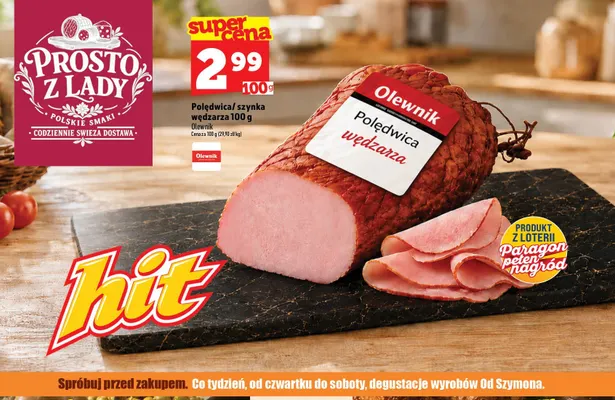 Polędwica wędzarza Olewnik promocja w TOPAZ