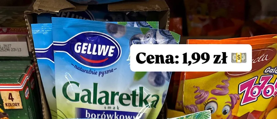 Galaretka smak borówkowy promocja w Dino