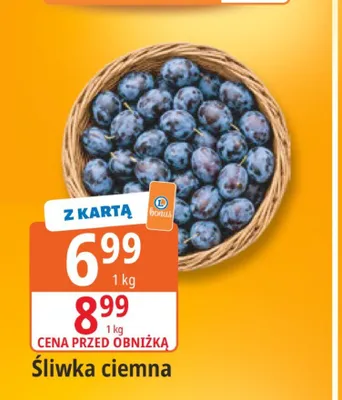 Śliwka ciemna promocja w Leclerc