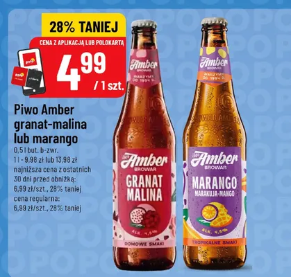 Piwo Amber marango promocja w POLOmarket