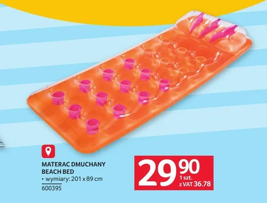 Materac dmuchany Beach Bed promocja w Selgros
