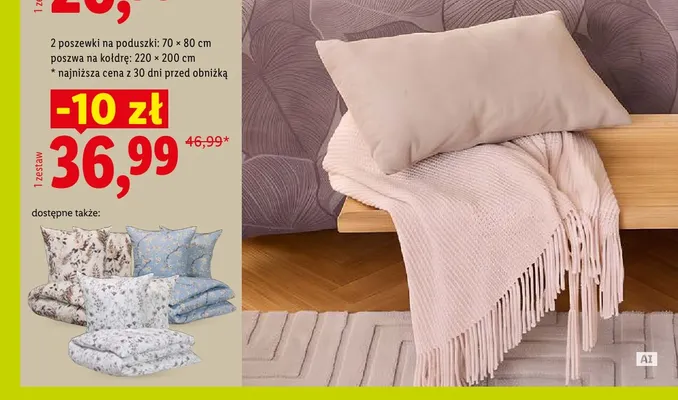 Komplet pościeli 220x200 cm promocja w Lidl