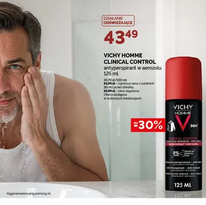 Antyperspirant w aerozolu Vichy Homme Clinical Control promocja w Ziko Dermo