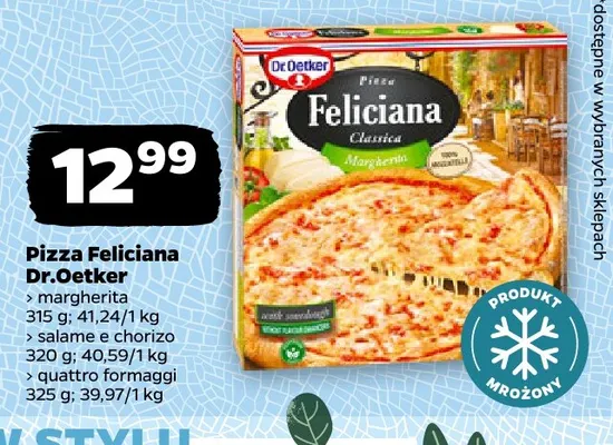 Pizza Feliciana quattro formaggi Dr.Oetker promocja w Netto