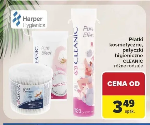 Płatki kosmetyczne Cleanic Pure Effect promocja w Carrefour Market