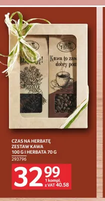 Kawa mielona Zestaw kawa 100 g i herbata 70 g Czas na Herbatę promocja w Selgros