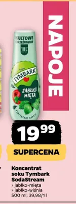 Koncentrat soku Tymbark SodaStream jabłko-mięta promocja w Netto