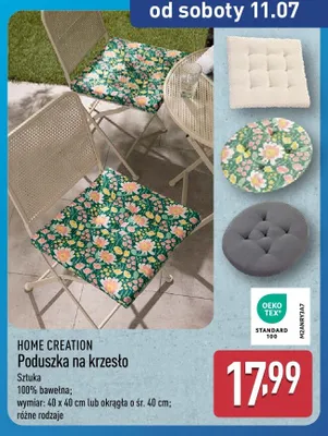 Poduszka na krzesło Home Creation promocja w Aldi