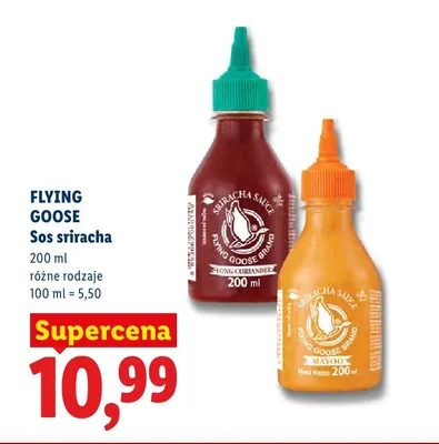 Sos sriracha Mayoo Flying Goose promocja w Lidl