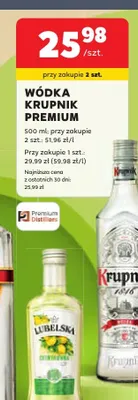 Wódka Krupnik Premium promocja w Stokrotka