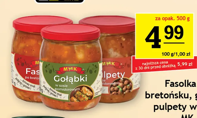 Fasolka po bretońsku MK promocja w Gram Market