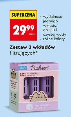 Zestaw 3 wkładów filtrujących promocja w Biedronka