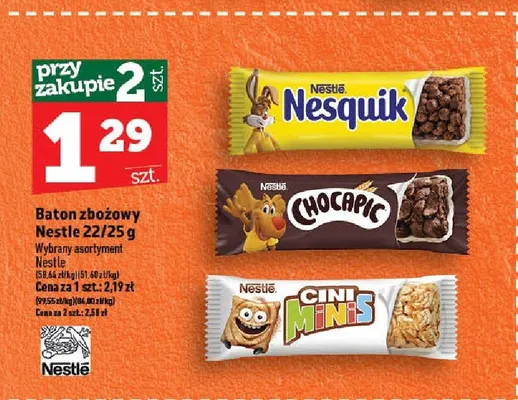 Baton zbożowy Nestle promocja w TOPAZ