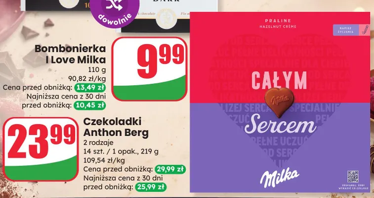 Bombonierka Milka I Love Milka promocja w Dino