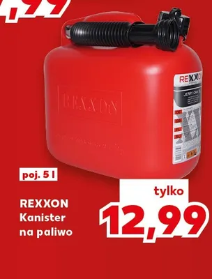 Kanister na paliwo 5 l Rexxon promocja w Kaufland