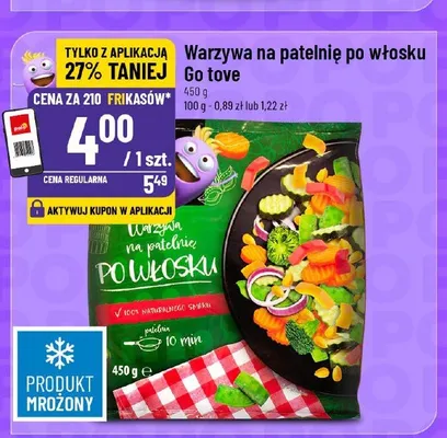 Warzywa na patelnię po włosku Go tove promocja w POLOmarket