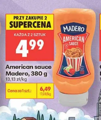 Sos American sauce Madero promocja w Biedronka