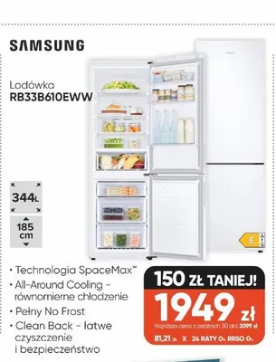 Lodówka SAMSUNG RB33B610EWW promocja w Max Elektro