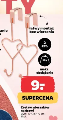 Zestaw wieszaków na drzwi promocja w Netto