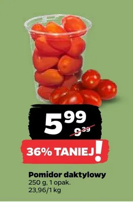 Pomidor daktylowy promocja w Netto