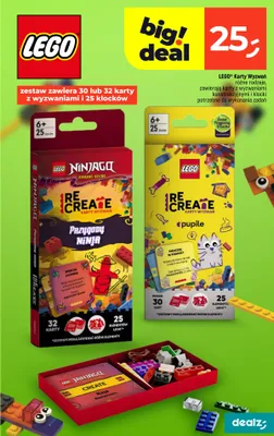 Karty wyzwań LEGO Recreate Ninjago Przygody Ninja promocja w Dealz