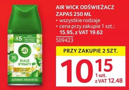Odświeżacz powietrza Air Wick zapas 250 ml promocja w Selgros