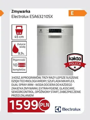 Zmywarka Electrolux ESA63210SX promocja w kakto.pl