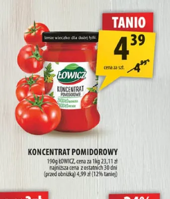 Koncentrat pomidorowy Łowicz promocja w Arhelan