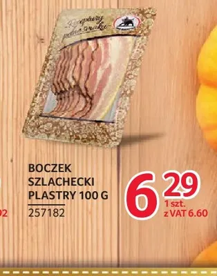 Boczek szlachecki plastry ZMB Białystok promocja w Selgros