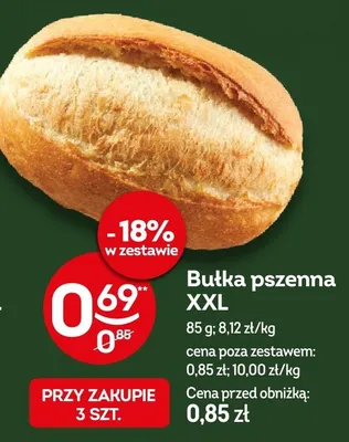 Bułka pszenna XXL promocja w Żabka