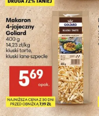 Makaron 4-jajeczny kluski tarte Goliard promocja w Delikatesy Centrum