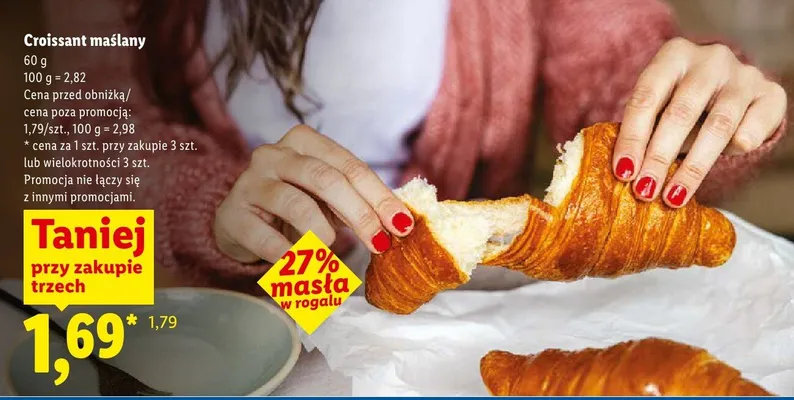 Croissant maślany promocja w Lidl