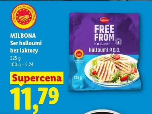 Ser halloumi bez laktozy Milbona Free From promocja w Lidl