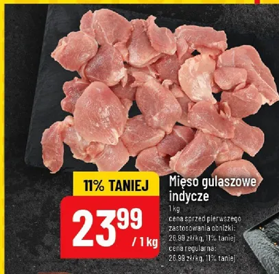 Mięso gulaszowe indycze promocja w POLOmarket