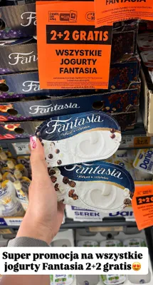 Jogurty Fantasia promocja w Biedronka