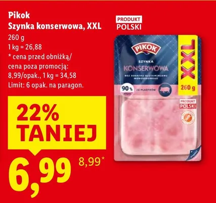 Szynka konserwowa, XXL promocja w Lidl